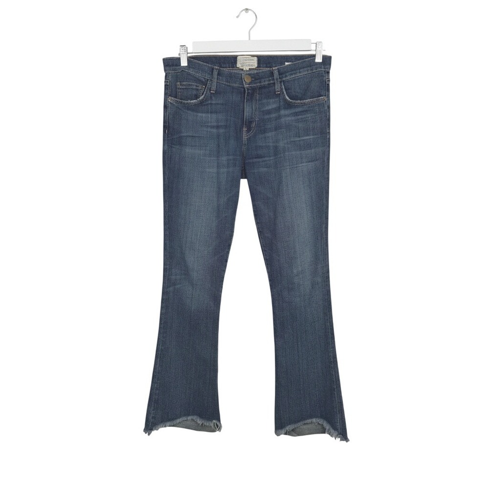 Current Elliott Womens Blue The Flip Flop Loved Frayed Hem Bootcut Jeans Size 28 - Picture 2 of 12
